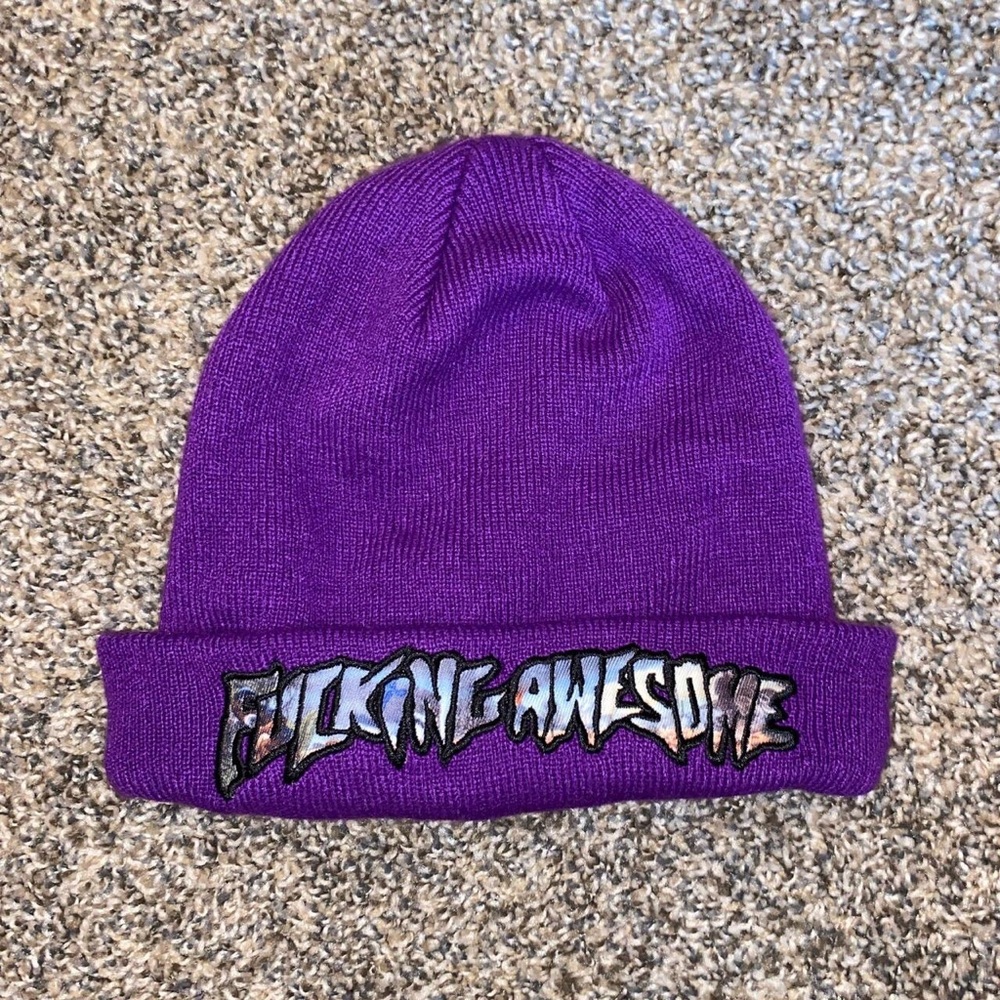 Purple Fucking Awesome Beanie